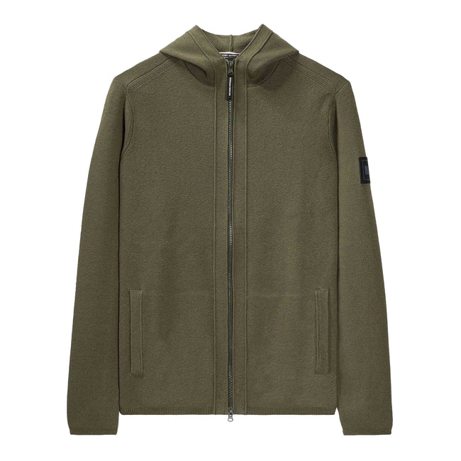Green - Front - Weekend Offender Mens Enzo Full Zip Hoodie