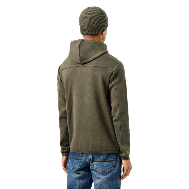 Green - Back - Weekend Offender Mens Enzo Full Zip Hoodie