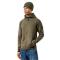 Green - Side - Weekend Offender Mens Enzo Full Zip Hoodie