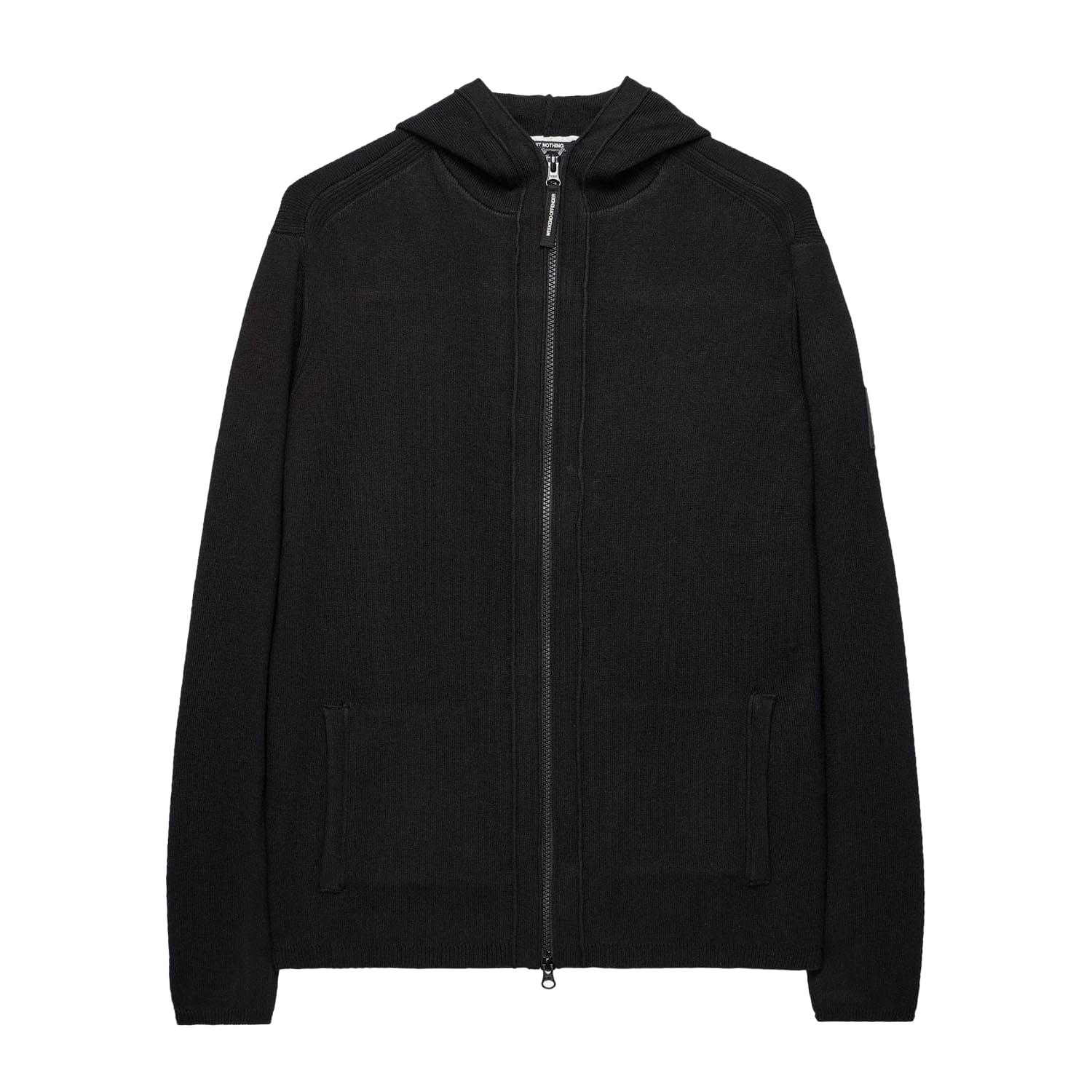 Black - Front - Weekend Offender Mens Enzo Full Zip Hoodie