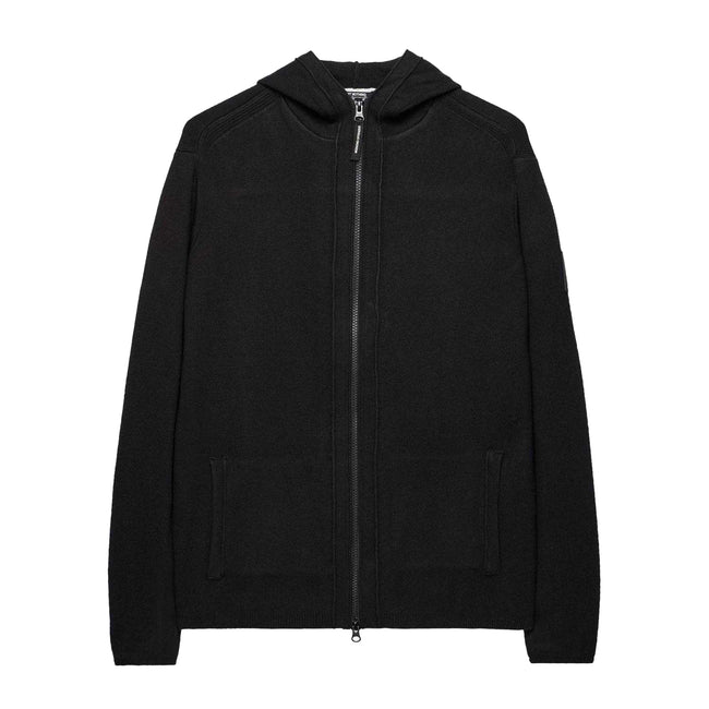 Black - Front - Weekend Offender Mens Enzo Full Zip Hoodie