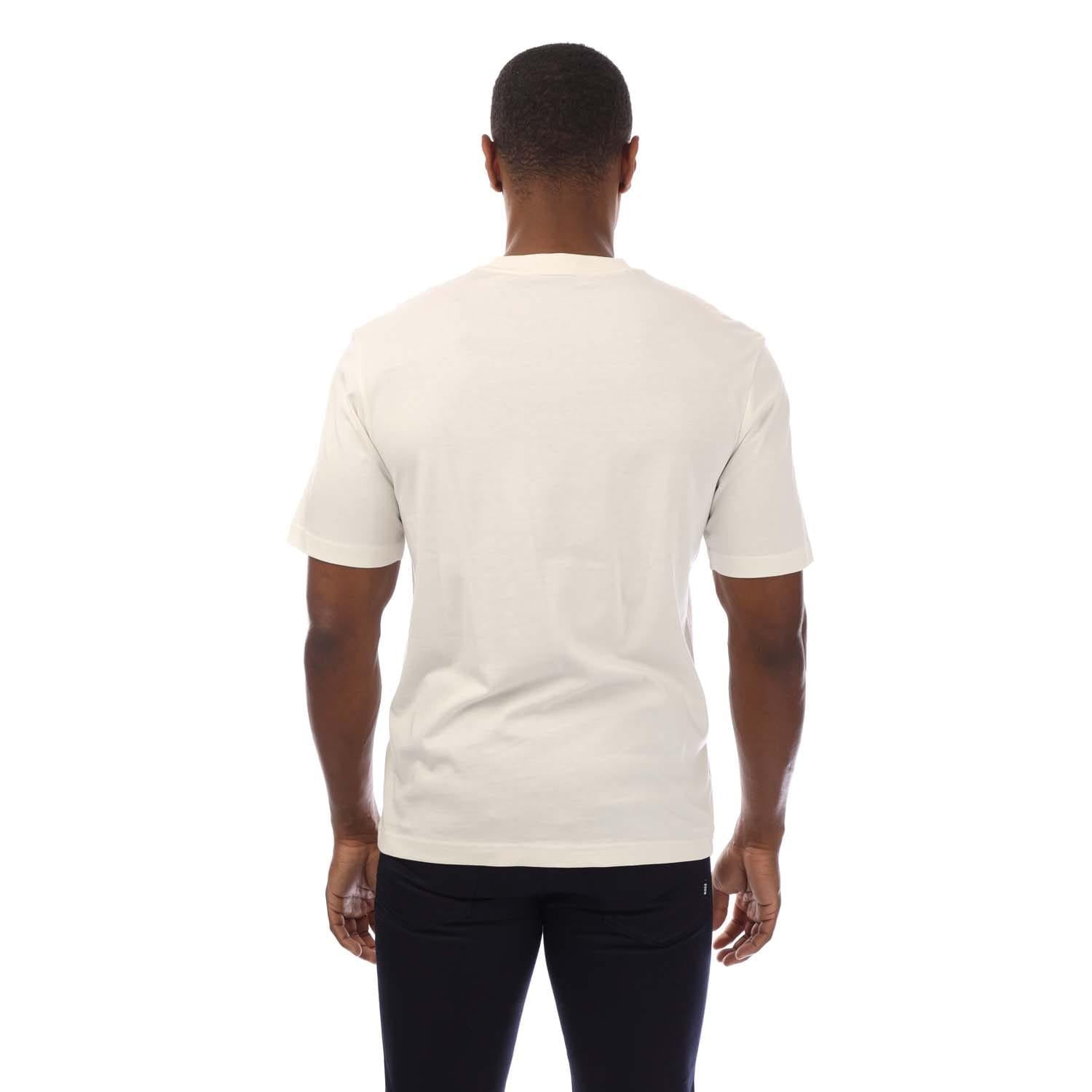 White - Back - Hugo Mens Nutongo Graphic Print T-Shirt