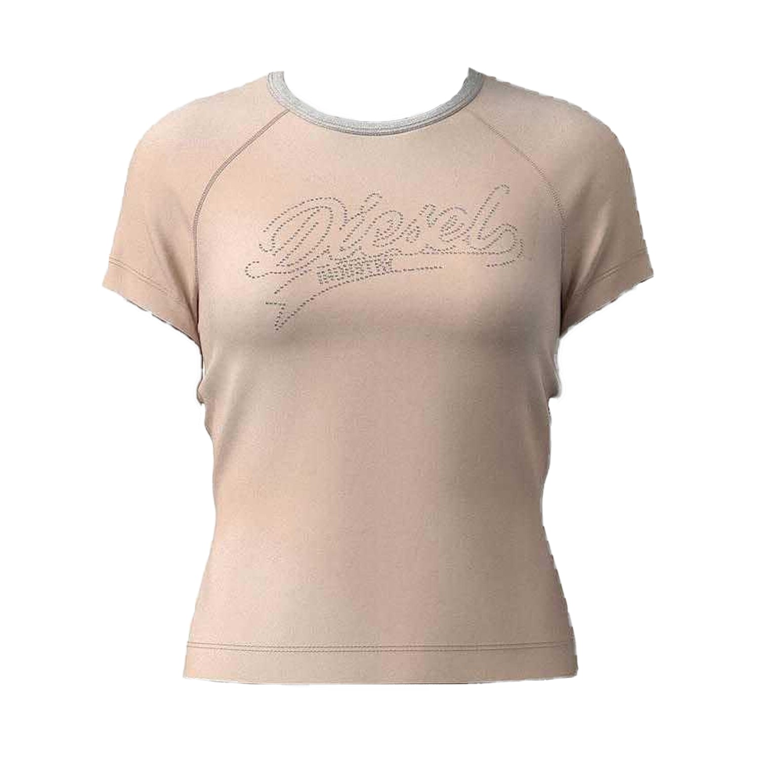 Pink - Front - Diesel Womens-Ladies T-Vincie Slim T-Shirt