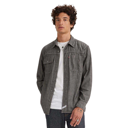 Black - Side - Levis Mens Auburn Shirt