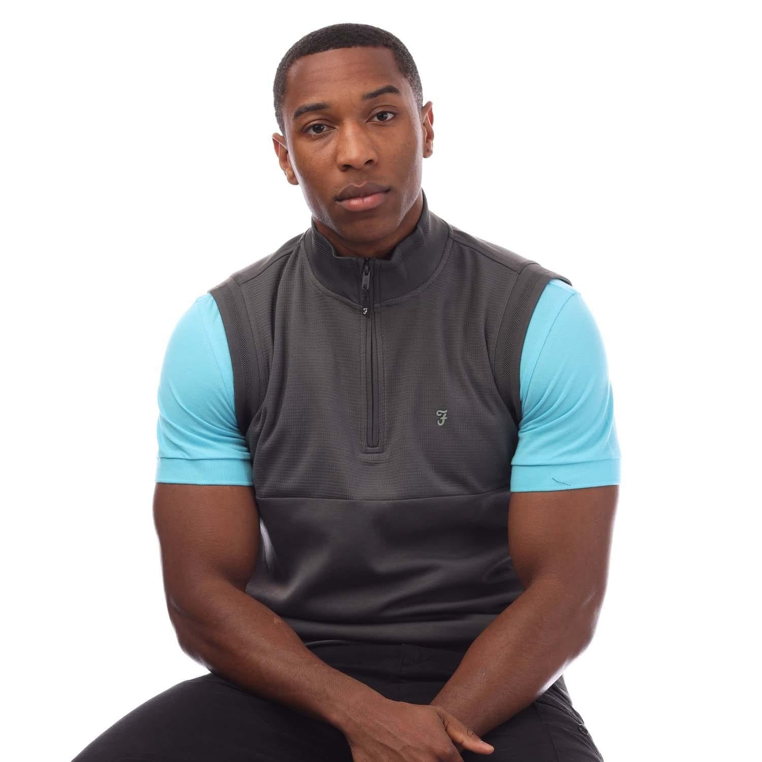 Grey - Lifestyle - Farah Mens Clint Gilet