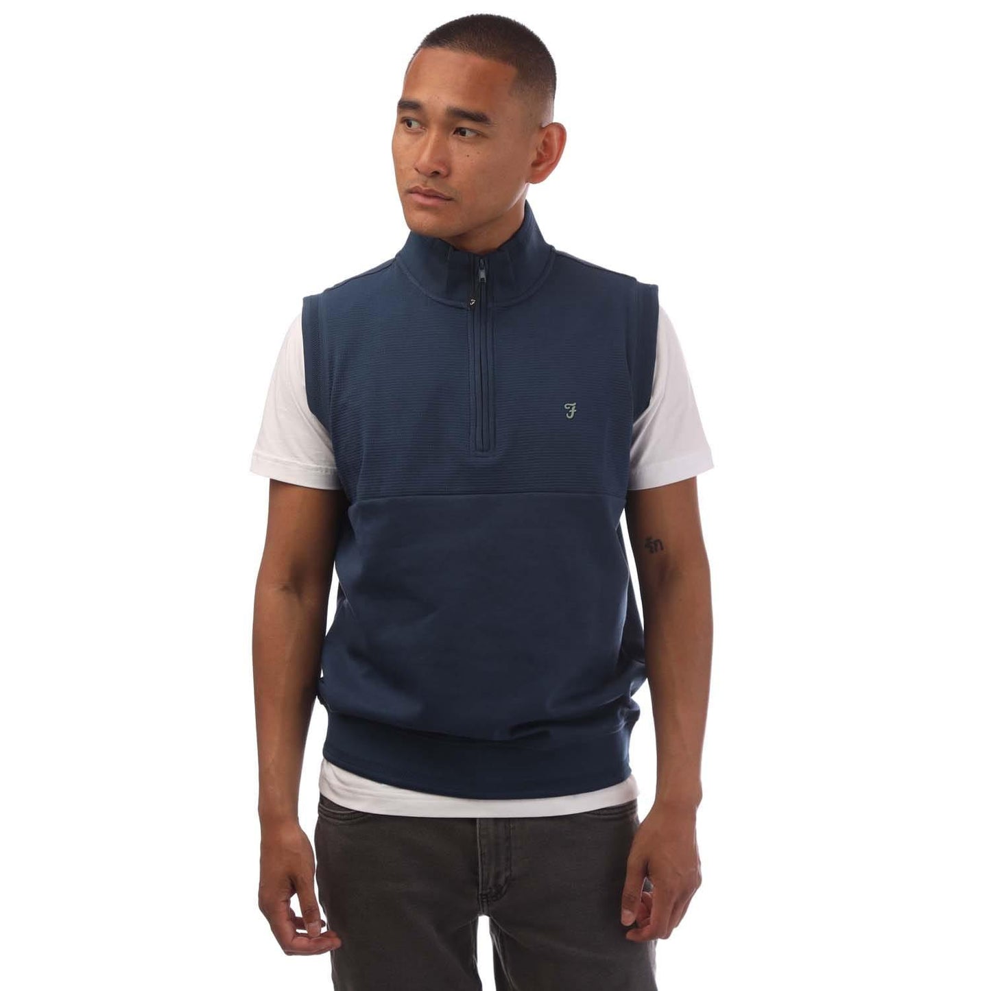 Dark Blue - Front - Farah Mens Clint Gilet