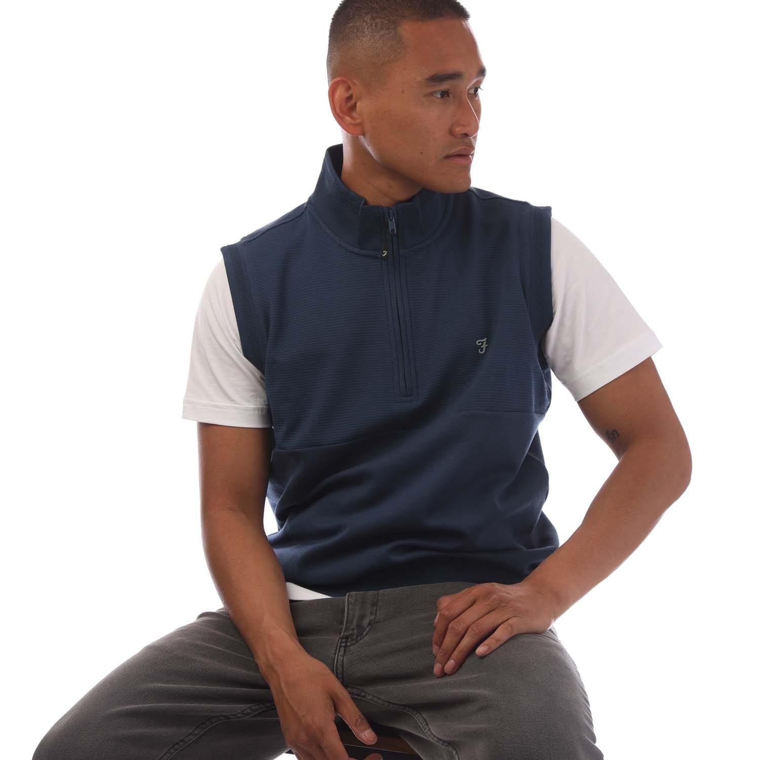 Dark Blue - Lifestyle - Farah Mens Clint Gilet