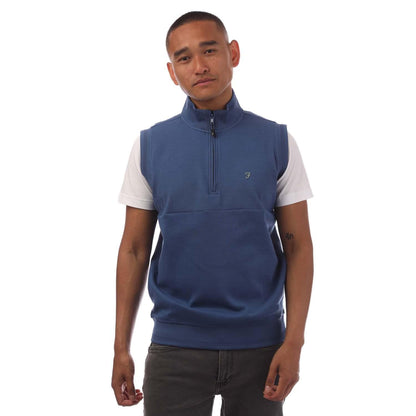 Royal Blue - Front - Farah Mens Clint Gilet