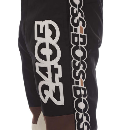 Beige-Black - Side - Boss Mens Drop1 Trousers