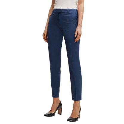 Blue - Side - Boss Womens-Ladies Tamata4 Regular Trousers