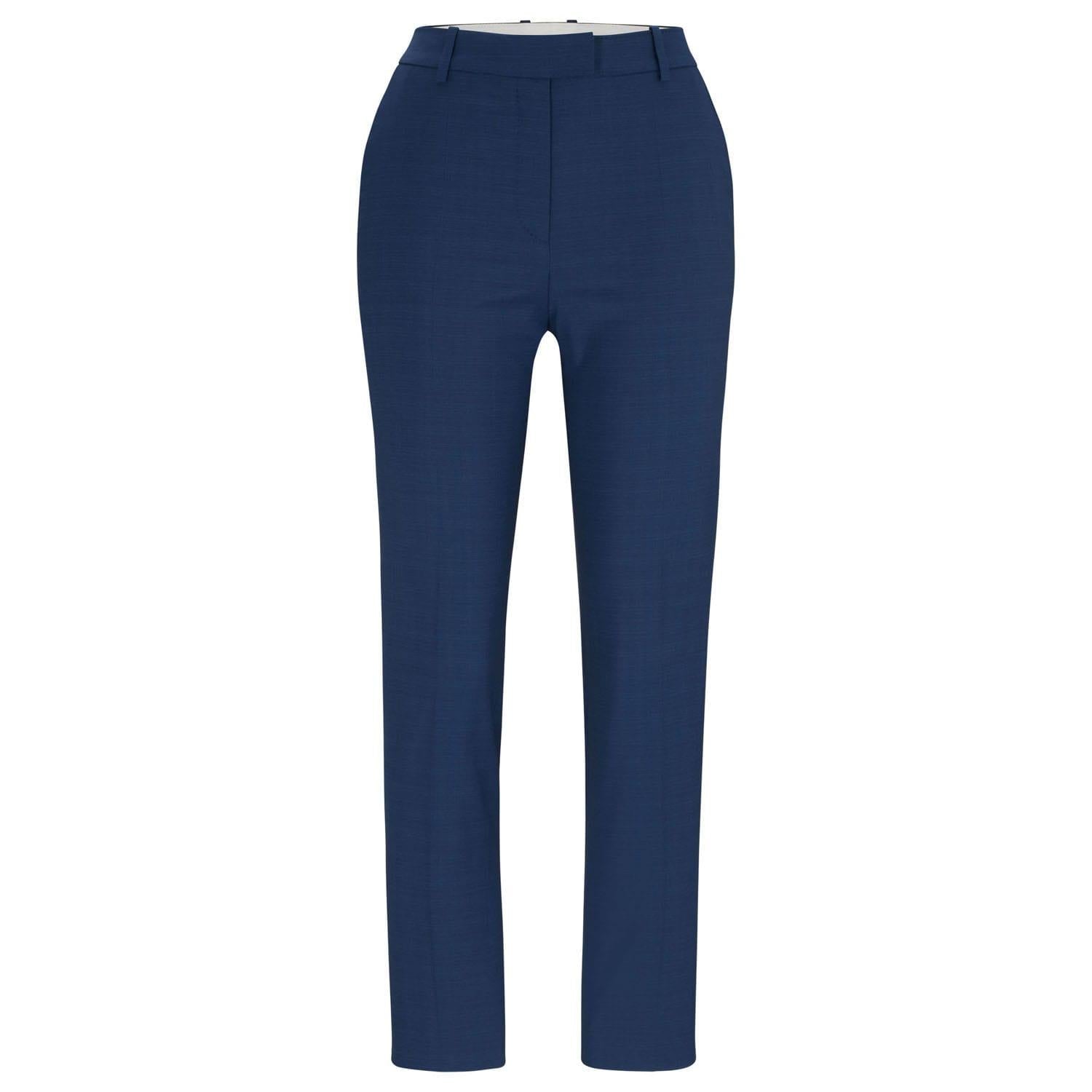 Blue - Front - Boss Womens-Ladies Tamata4 Regular Trousers
