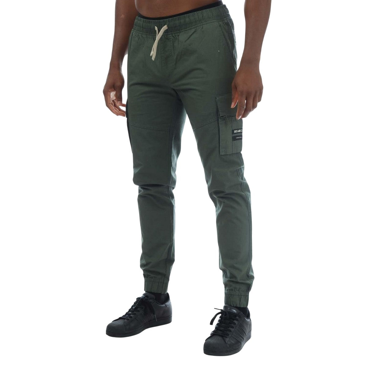 Green - Front - Duck and Cover Mens Chesser Ripstop Cargo Trousers