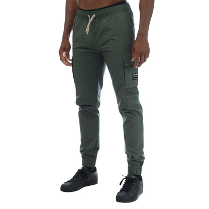 Green - Front - Duck and Cover Mens Chesser Ripstop Cargo Trousers