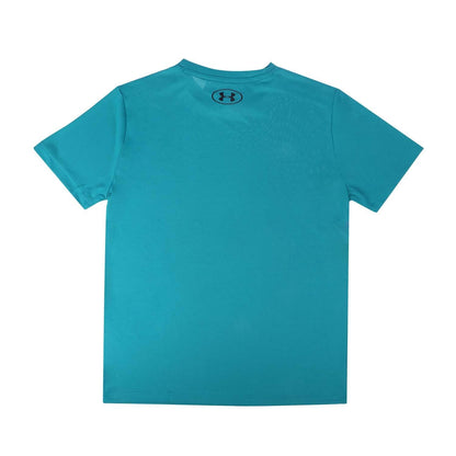Green - Back - Under Armour Childrens-Kids Tech T-Shirt