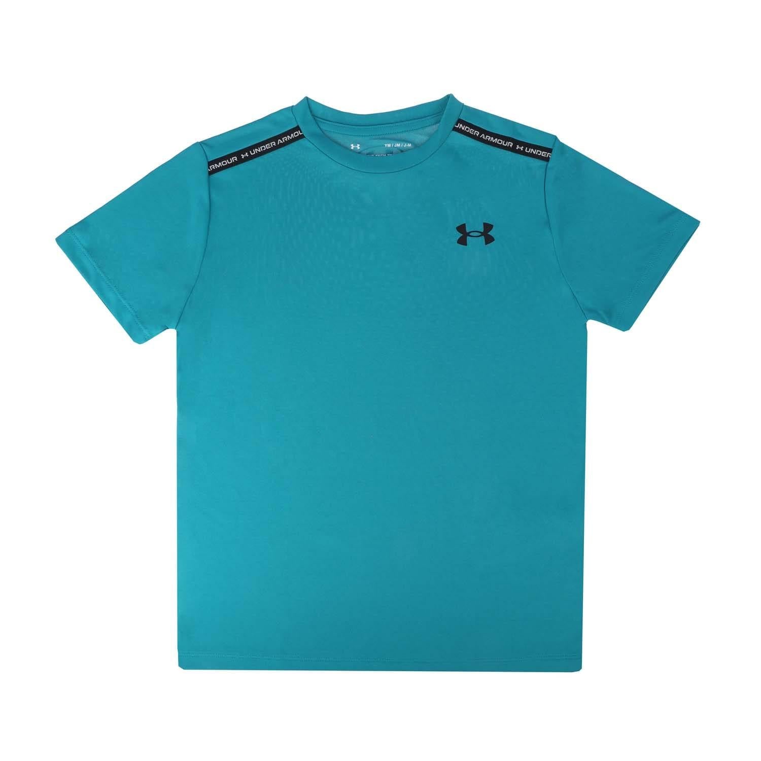 Green - Front - Under Armour Childrens-Kids Tech T-Shirt