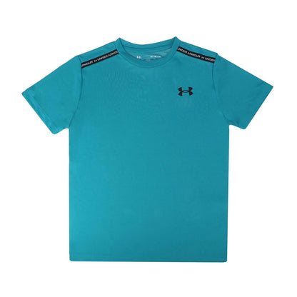 Green - Front - Under Armour Childrens-Kids Tech T-Shirt