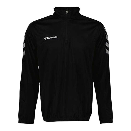 Black - Front - Hummel Childrens-Kids Quarter Zip Sweatshirt