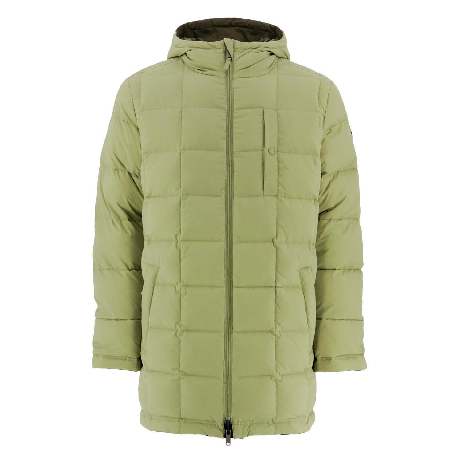 Green - Side - Jott Mens Hamilton Grand Froid Reversible Parka