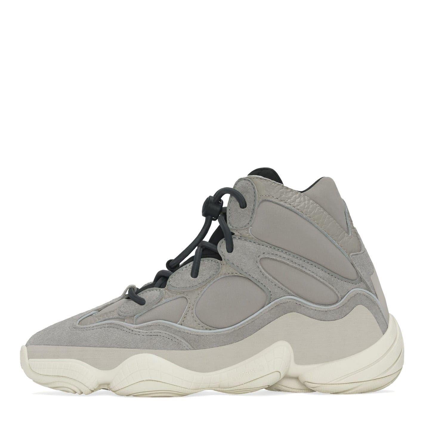 Neutral - Back - Yeezy Mens 500 Leather High Top Trainers