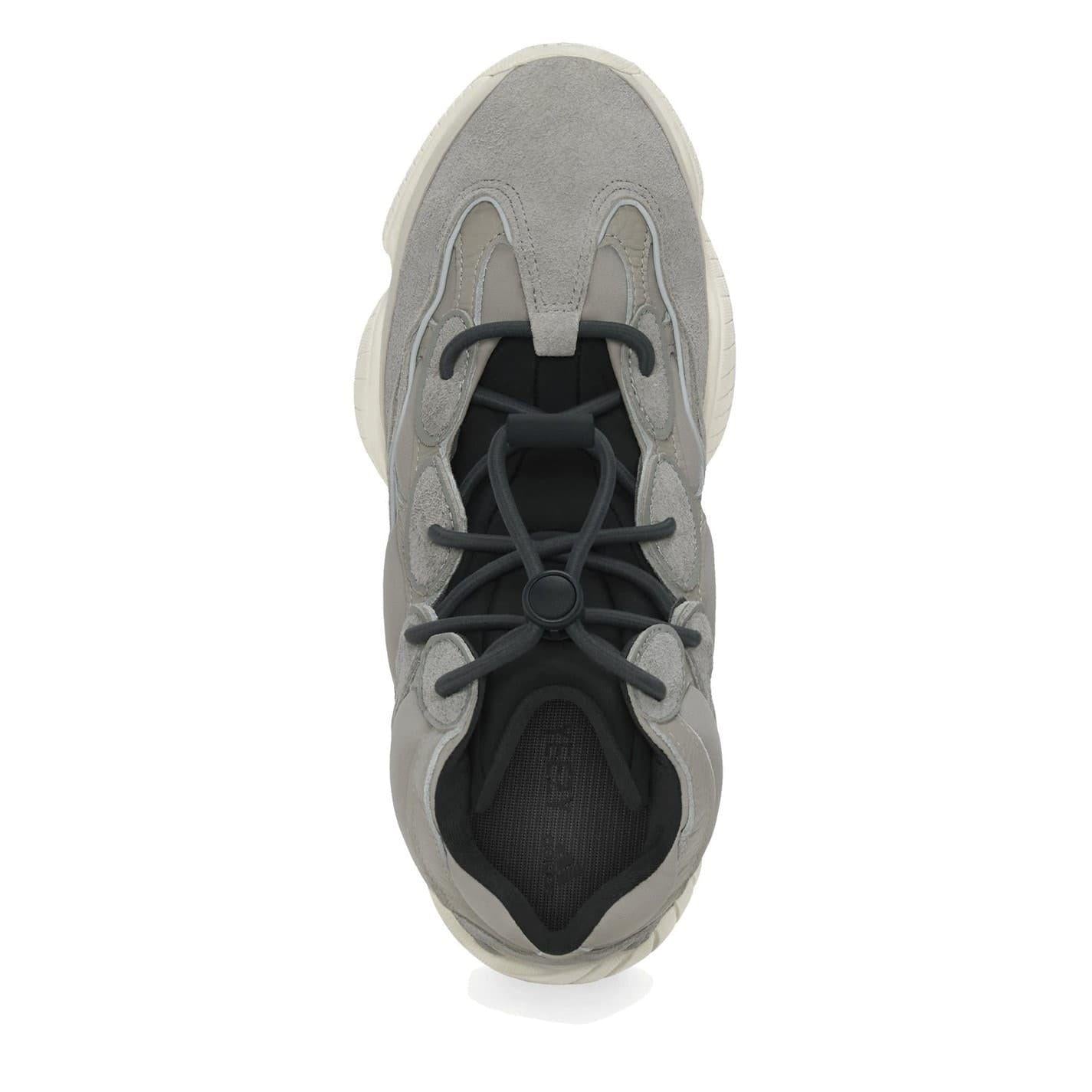 Neutral - Side - Yeezy Mens 500 Leather High Top Trainers
