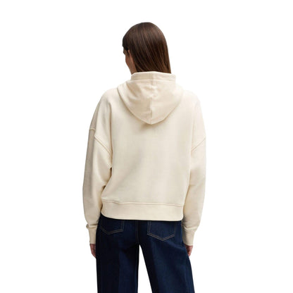 White - Pack Shot - Boss Womens-Ladies Eblousa Crystal Logo Hoodie