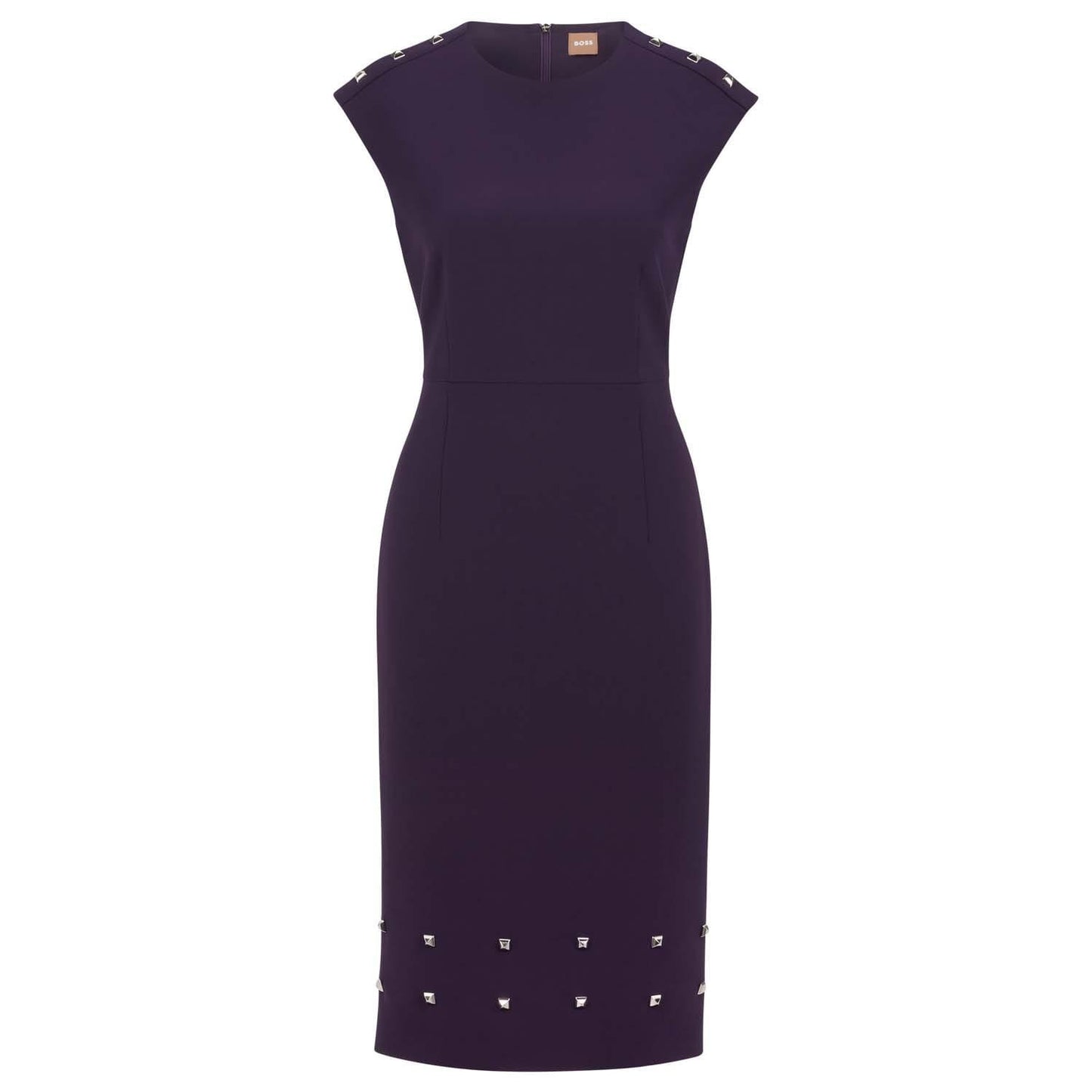Purple - Front - Boss Womens-Ladies Devoka Midi Dress