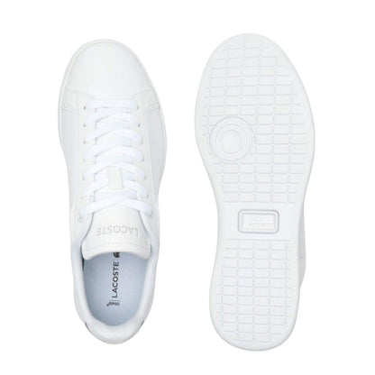 White - Side - Lacoste Womens-Ladies Carnaby Pro Leather Trainers