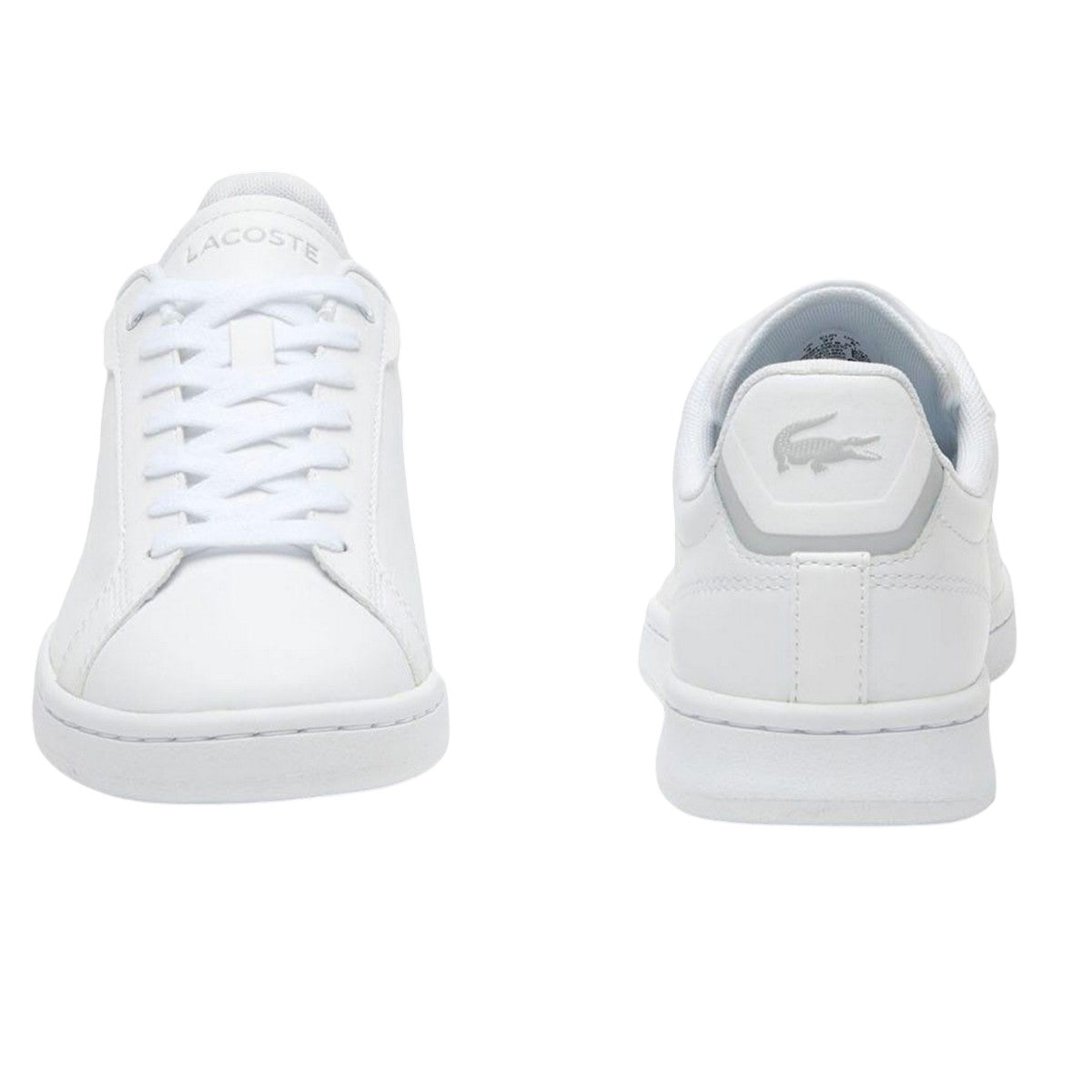 White - Lifestyle - Lacoste Womens-Ladies Carnaby Pro Leather Trainers