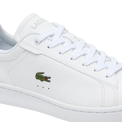 White - Pack Shot - Lacoste Womens-Ladies Carnaby Pro Leather Trainers
