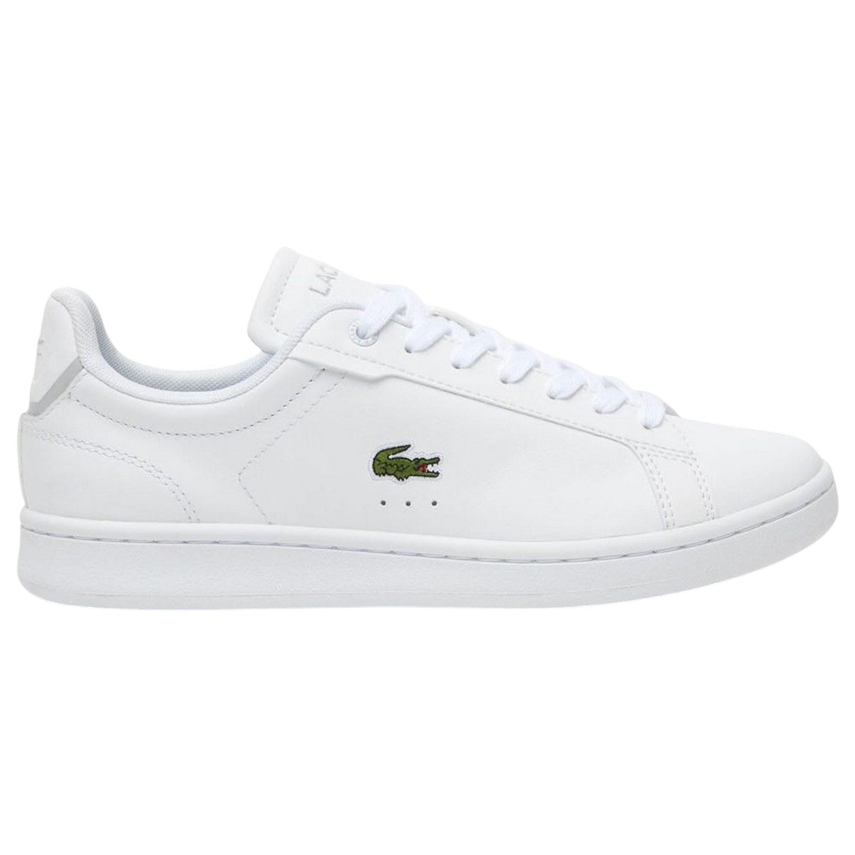 White - Front - Lacoste Womens-Ladies Carnaby Pro Leather Trainers