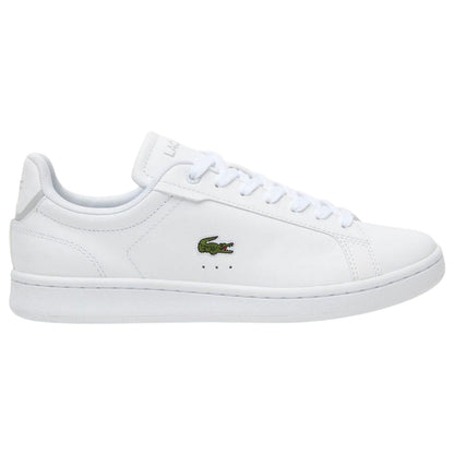 White - Front - Lacoste Womens-Ladies Carnaby Pro Leather Trainers