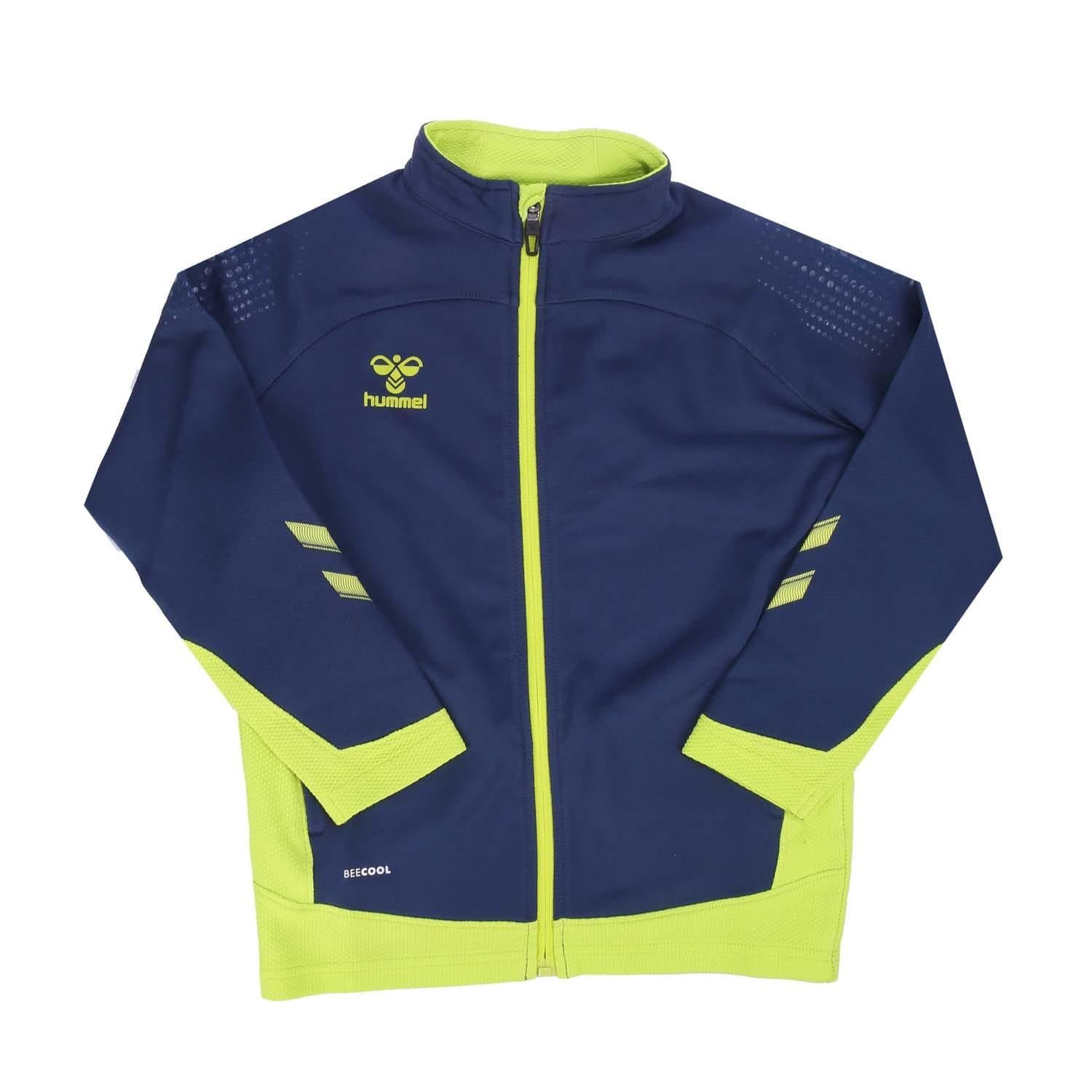 Blue - Front - Hummel Childrens-Kids Lead Polyester Track Jacket