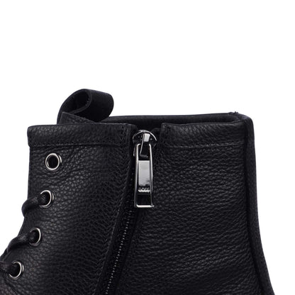 Black - Lifestyle - Boss Mens Julyo Leather Ankle Boots