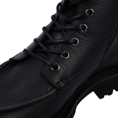 Black - Pack Shot - Boss Mens Julyo Leather Ankle Boots