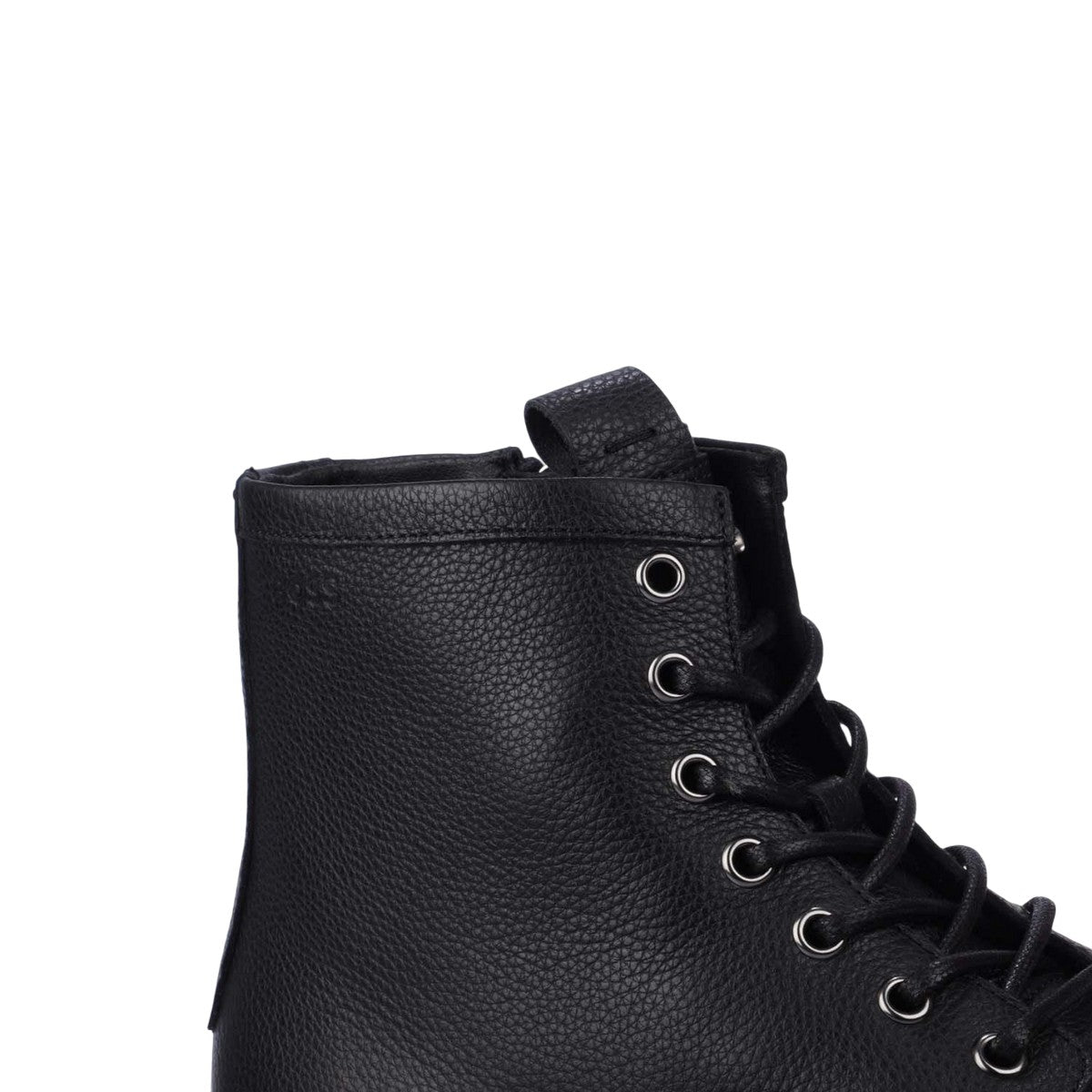 Black - Close up - Boss Mens Julyo Leather Ankle Boots