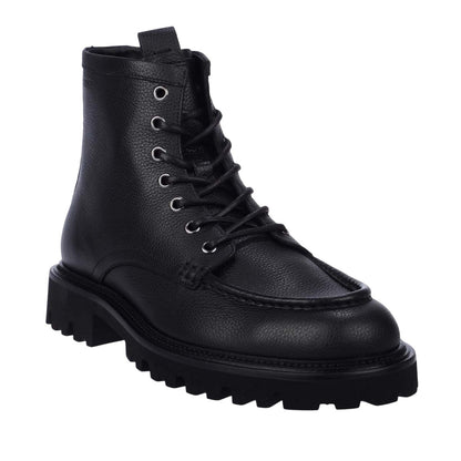 Black - Front - Boss Mens Julyo Leather Ankle Boots