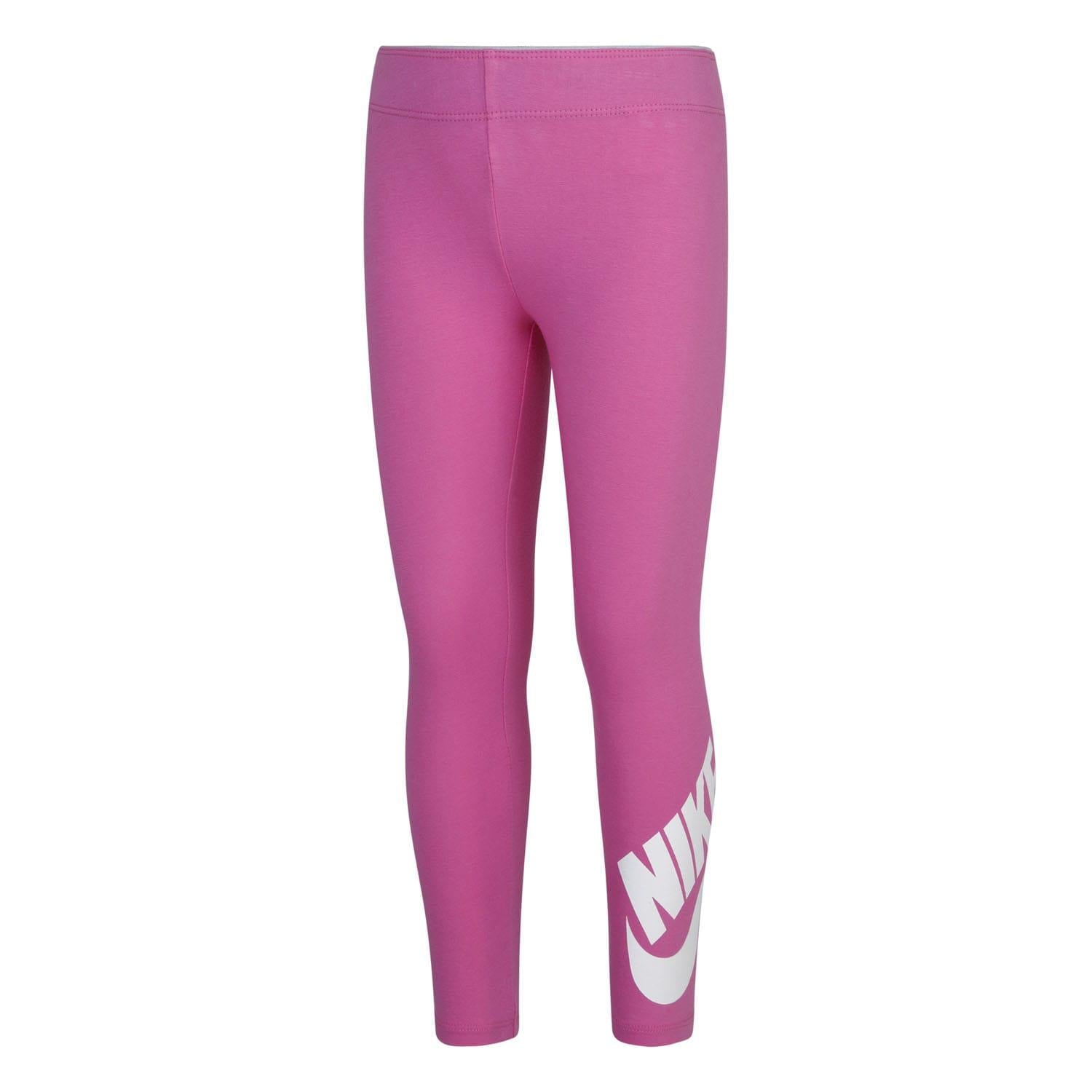 Blue - Front - Nike Womens-Ladies Leg A See Logo Leggings