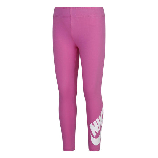 Blue - Front - Nike Womens-Ladies Leg A See Logo Leggings