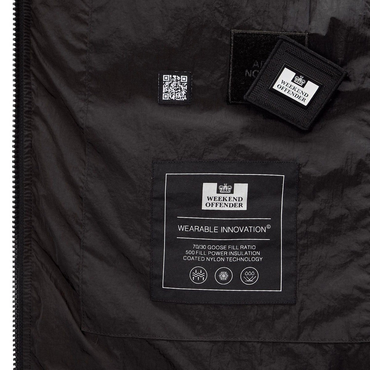 Black - Lifestyle - Weekend Offender Mens Sapporo Down Longline Padded Jacket