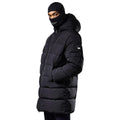 Black - Side - Weekend Offender Mens Sapporo Down Longline Padded Jacket