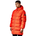 Orange - Side - Weekend Offender Mens Sapporo Down Longline Padded Jacket