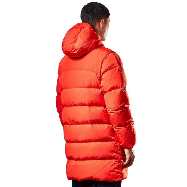 Orange - Back - Weekend Offender Mens Sapporo Down Longline Padded Jacket