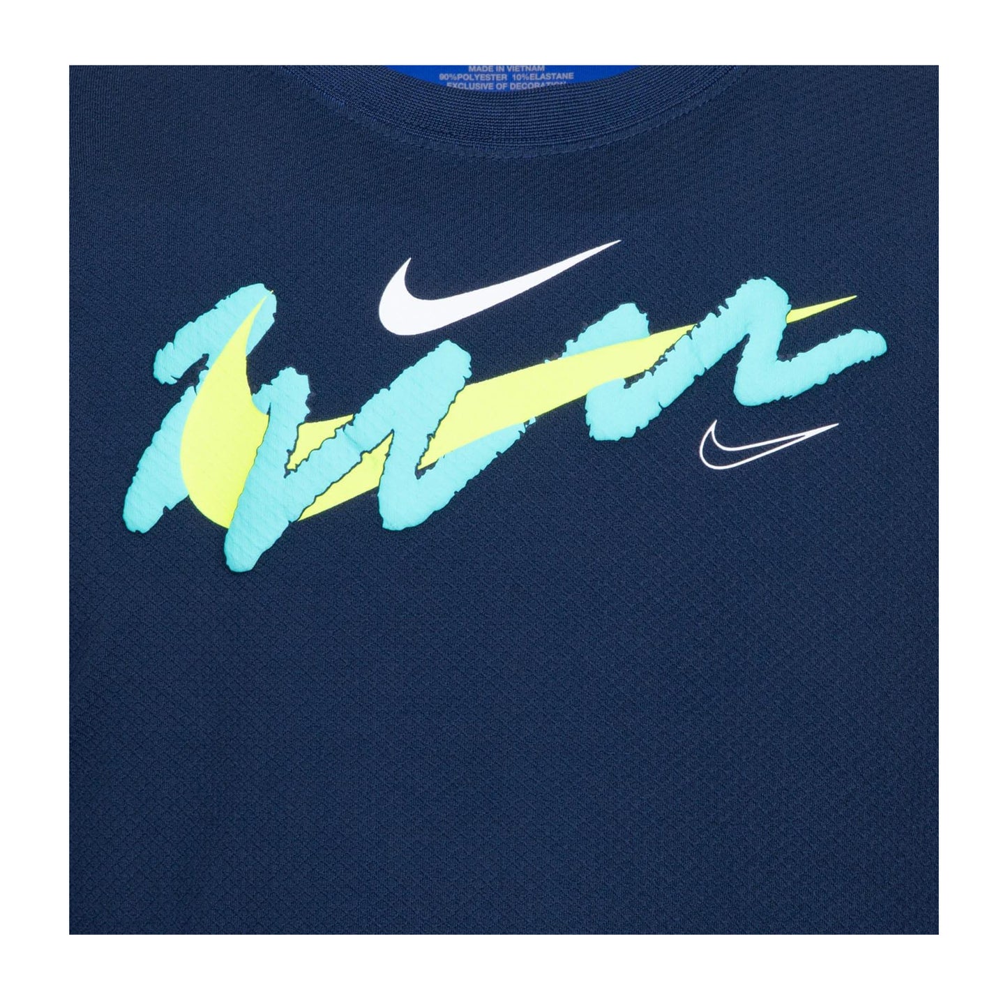 Navy - Lifestyle - Nike Childrens-Kids Swoosh Dri-FIT T-Shirt
