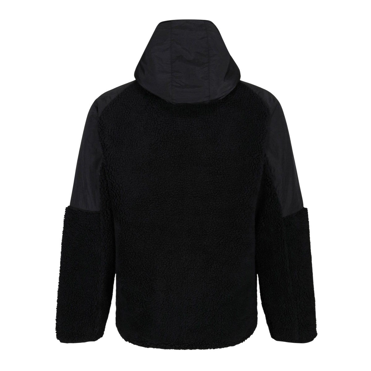 Black - Back - Luke 1977 Mens Turbio Zipped Fleece Jacket