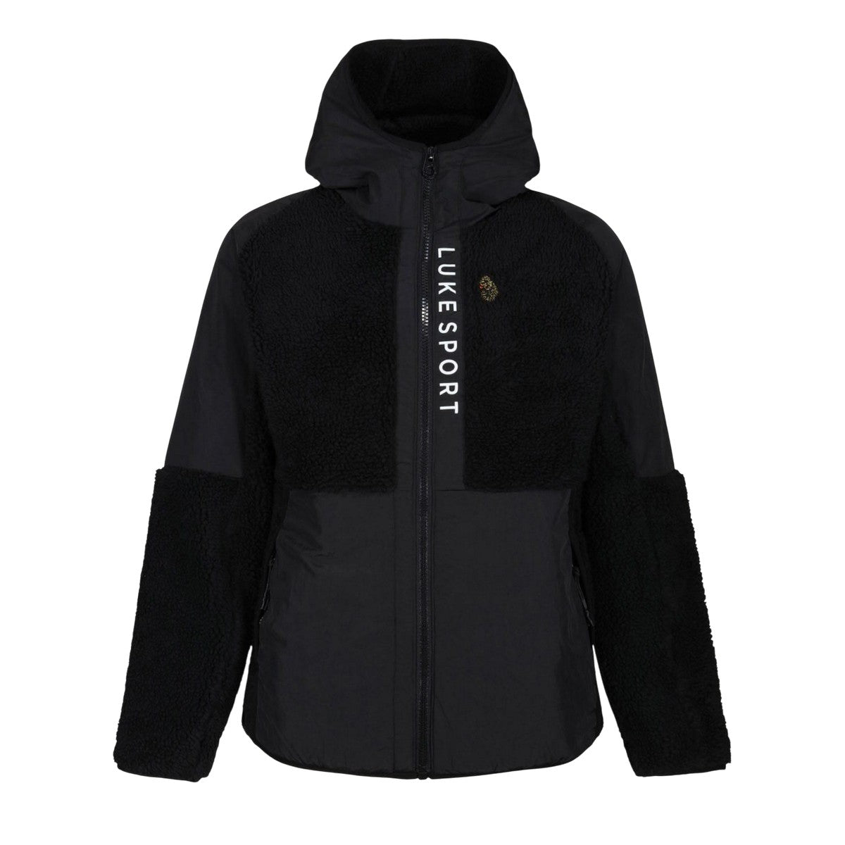 Black - Front - Luke 1977 Mens Turbio Zipped Fleece Jacket