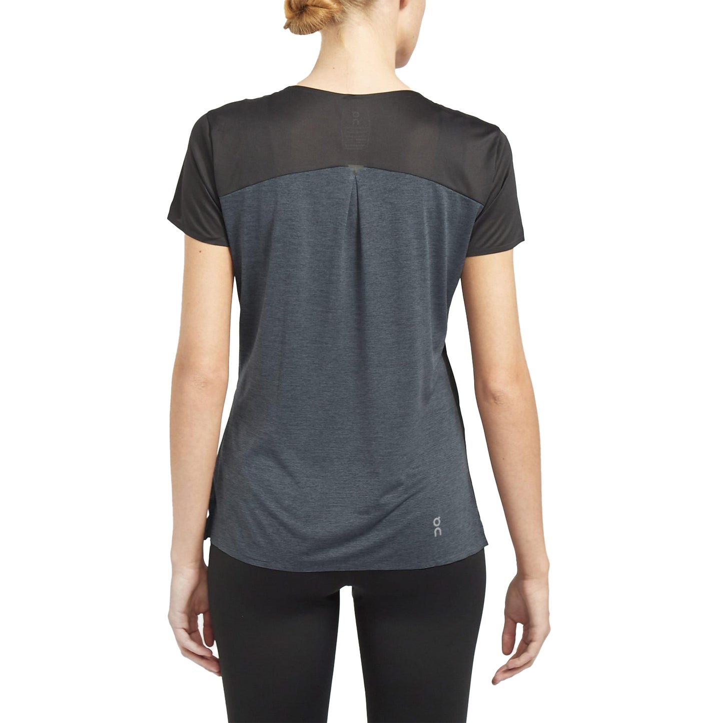 Black - Side - On Running Womens-Ladies Performance T-Shirt