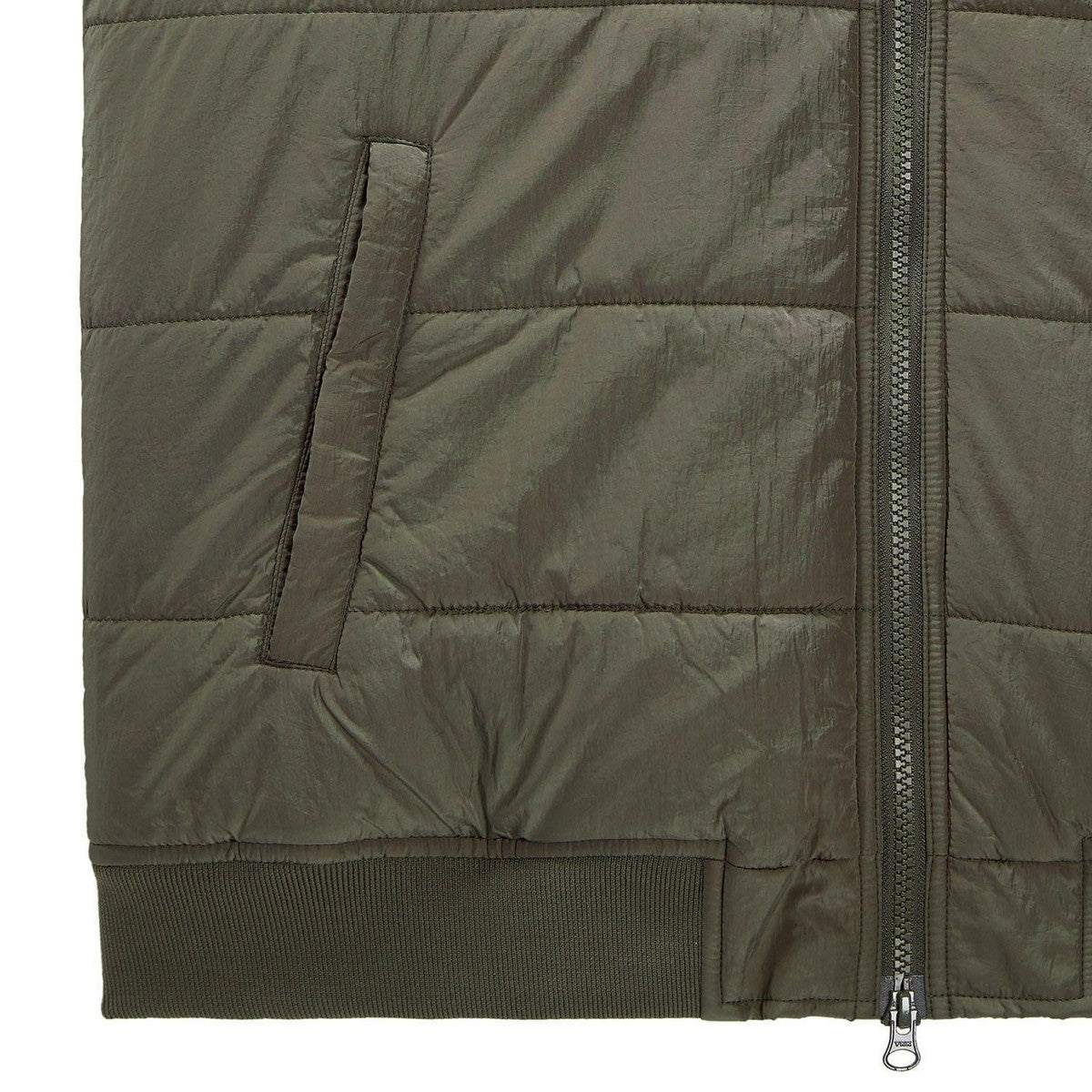 Green - Side - Weekend Offender Mens Saharun Lightweight Quilted Gilet