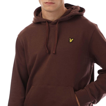 Red - Side - Lyle & Scott Mens Birds Of Lyle Hoodie