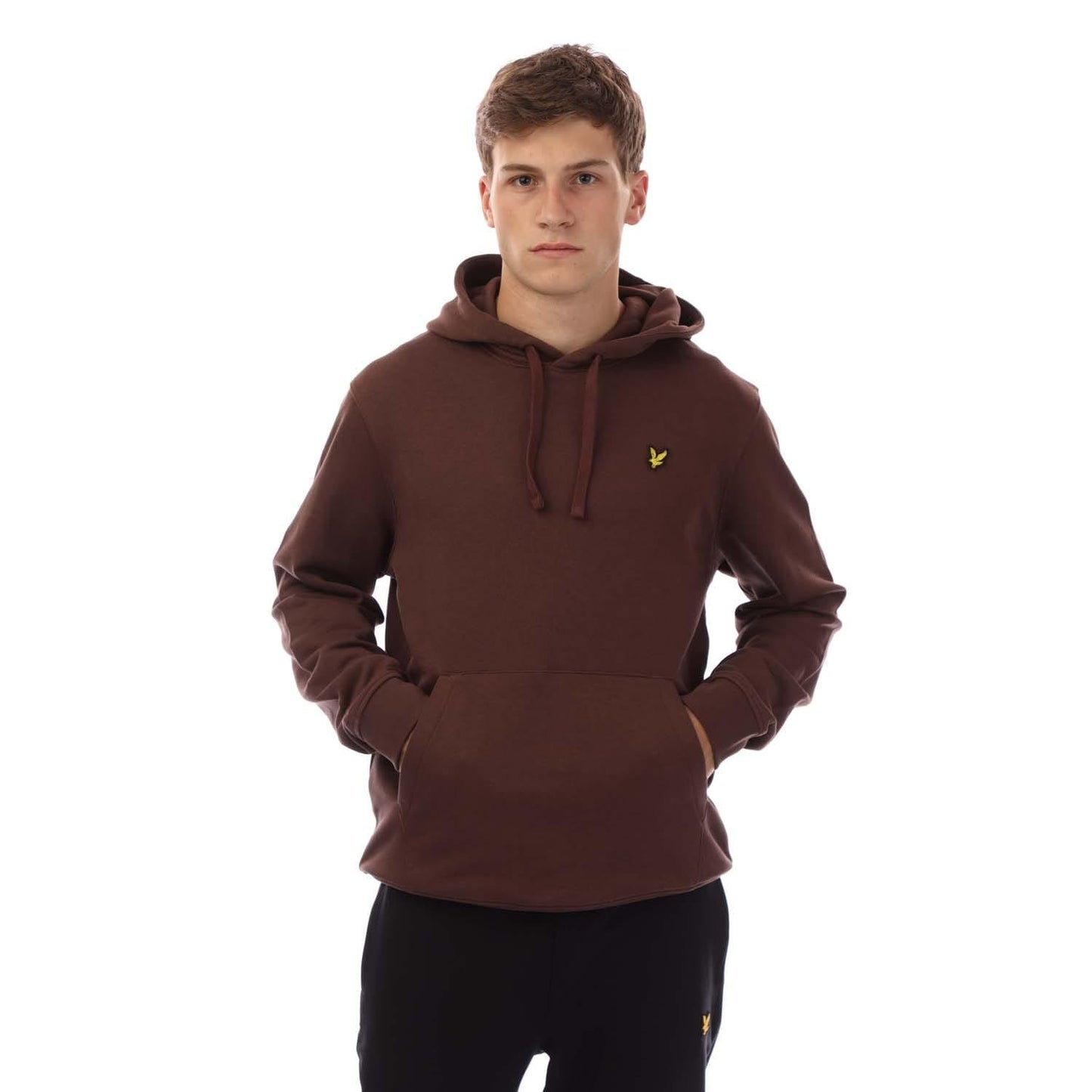 Red - Front - Lyle & Scott Mens Birds Of Lyle Hoodie