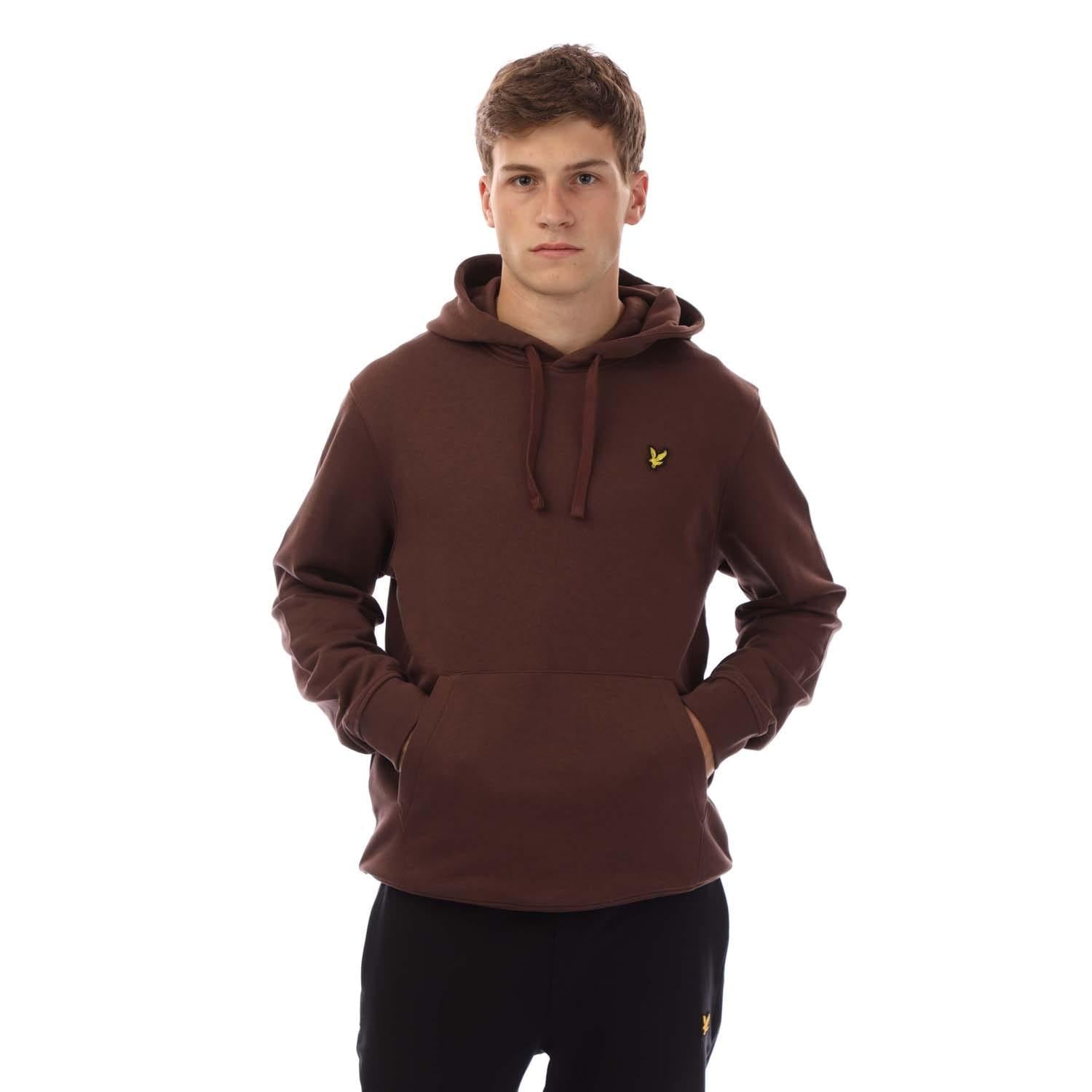 Red - Front - Lyle & Scott Mens Birds Of Lyle Hoodie